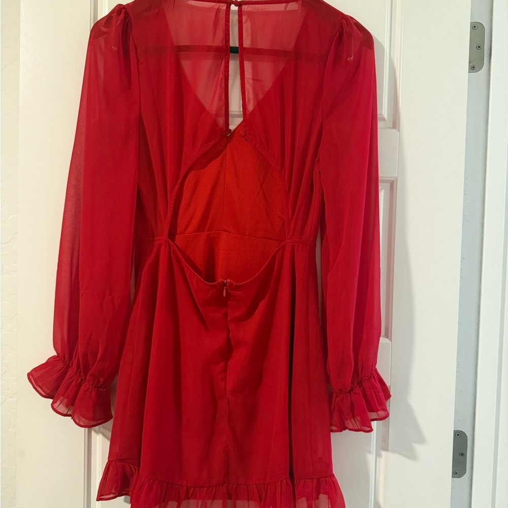 Lulu's Vibrant Red Dress